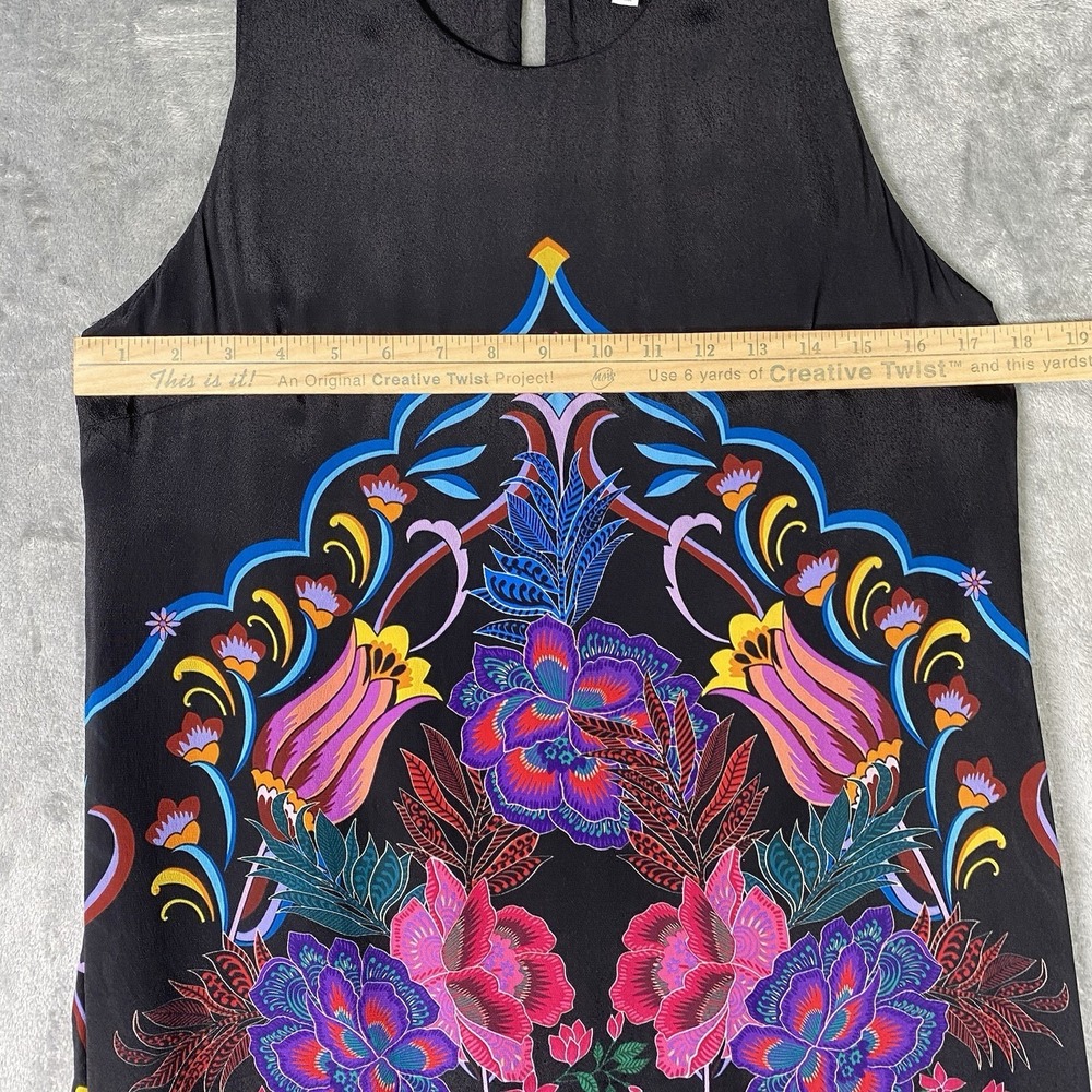 Johnny Was Jade Dress Womens Sz S Tatianna Maxi Etta's Garden Silk Floral Slip - Picture 12 of 13